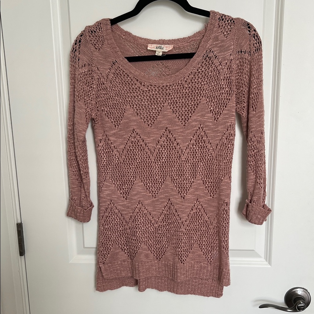 Pink Republic Mauve Knit Sweater